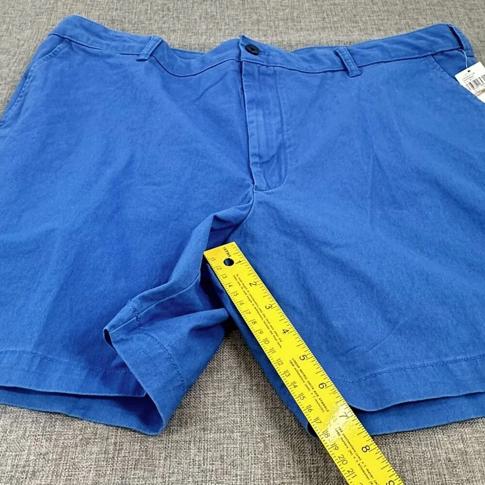 NEW! Mens‎ IZOD Saltwater Shorts Blue 42 Waist 7 inseam Stretch MSRP: $62.50